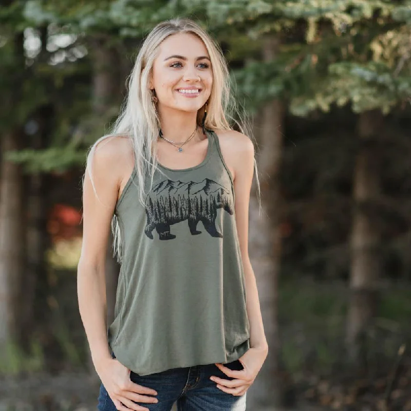 Montana Bear Flowy Tank