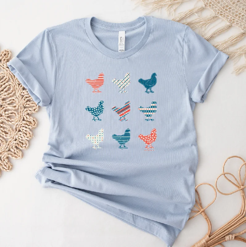 Patriotic Chicken Bundle T-Shirt (XS-4XL) - Multiple Colors!h