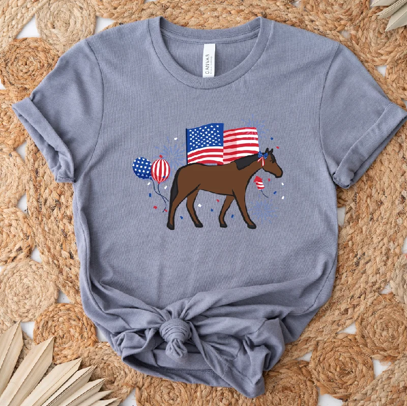 USA Horse T-Shirt (XS-4XL) - Multiple Colors!