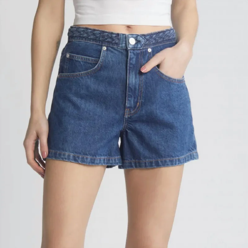 Braided Waistband Short In Penelope