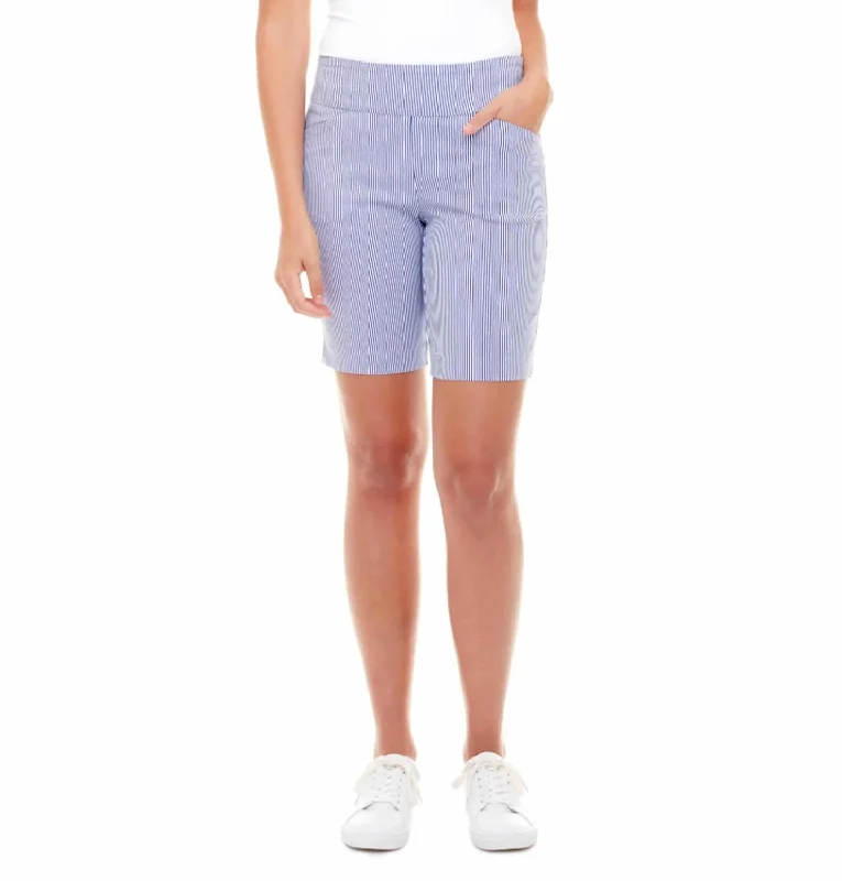 Classic Striped Shorts In Blue White Stripe