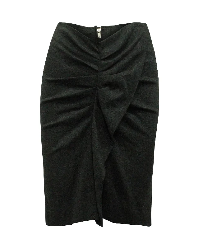 Isabel Marant Etoile Joca Jersey Skirt in Grey Linen