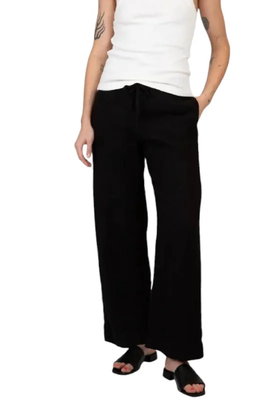 Gwyneth Linen Pants In Black