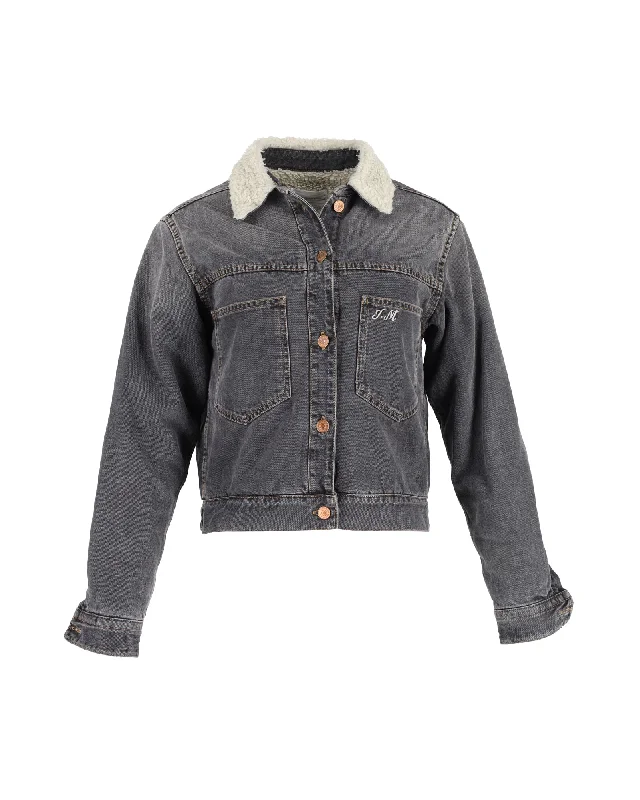 Isabel Marant Etoile 'Endless' Detail Jacket in Grey Denim