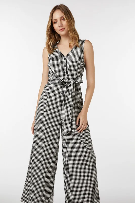 Tessa Check Jumpsuit