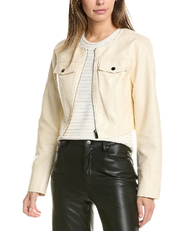 BCBG New York Embossed Crop Jacket