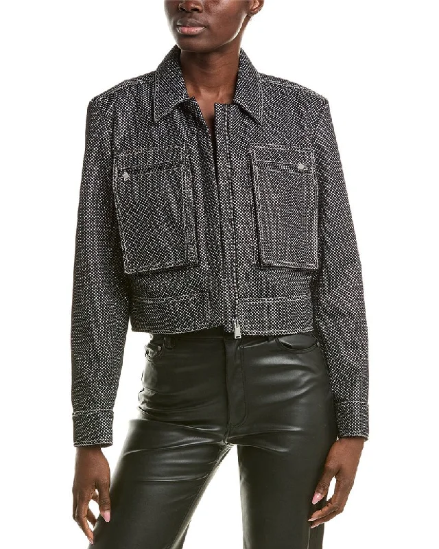 SIMKHAI Harmon Crop Jacket