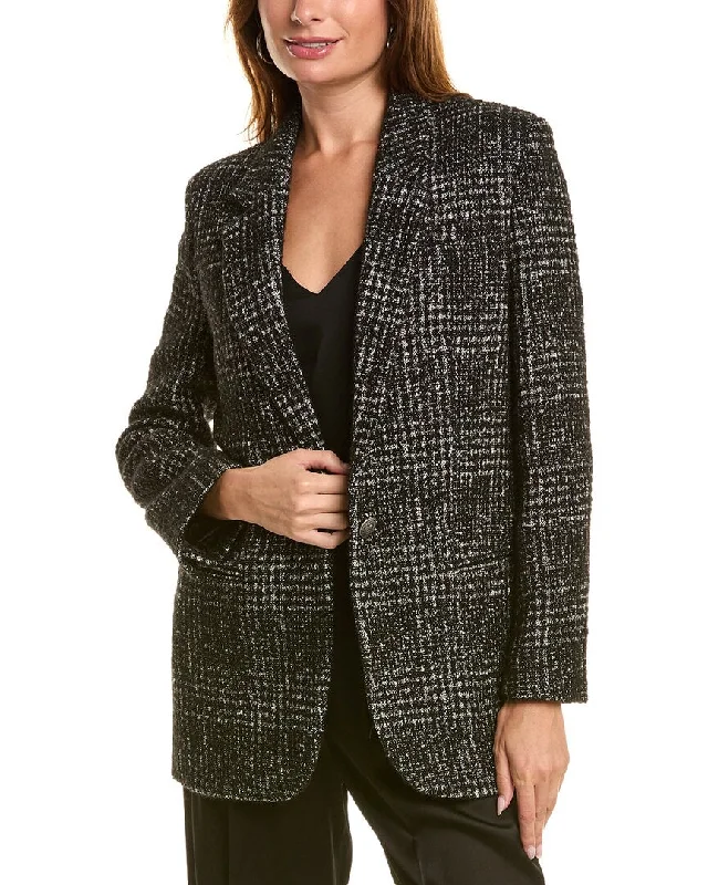 The Kooples Tweed Wool & Alpaca-Blend Blazer