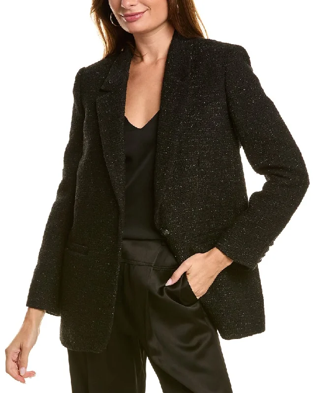 The Kooples Tweed Wool-Blend Blazer