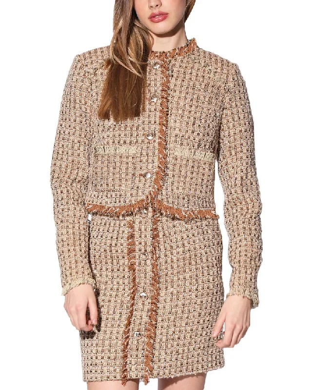 Walter Baker Irene Boxy Fit Wool-Blend Jacket