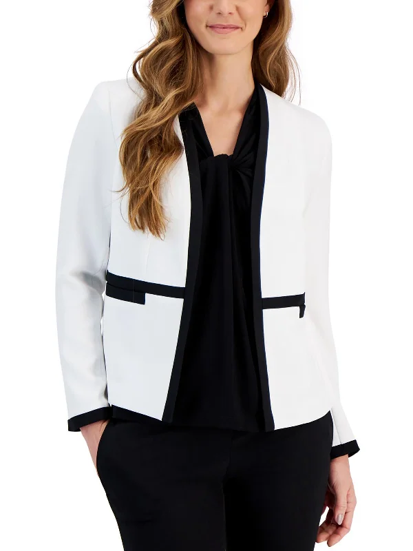 Womens Lining Professional Open-Front Blazer