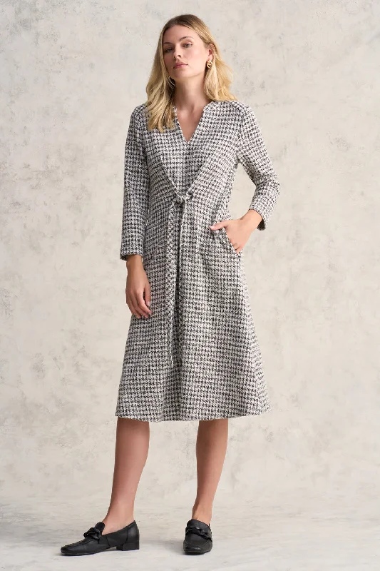 Houndstooth Ponte Dress