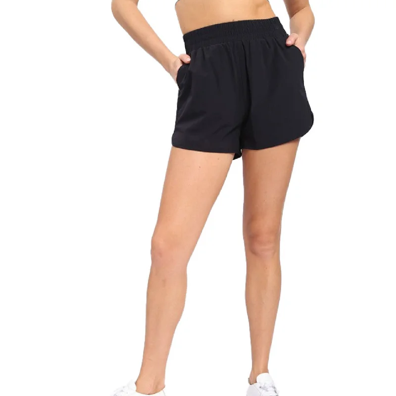 Mono B Black Athleisure Shorts