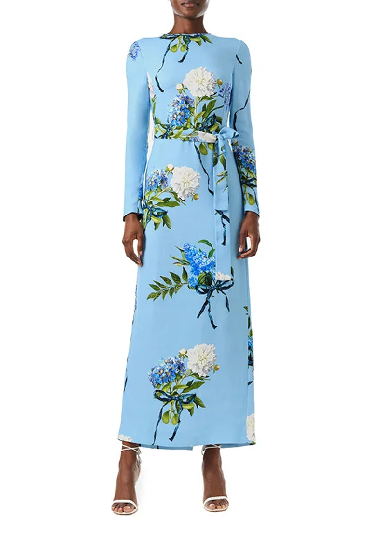 Long Sleeve Floral Sheath