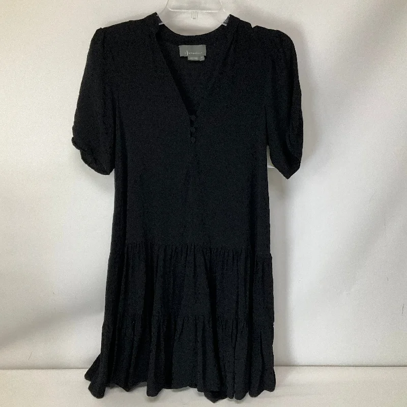 Dress Casual Midi By Anthropologie In Black, Size: Xs