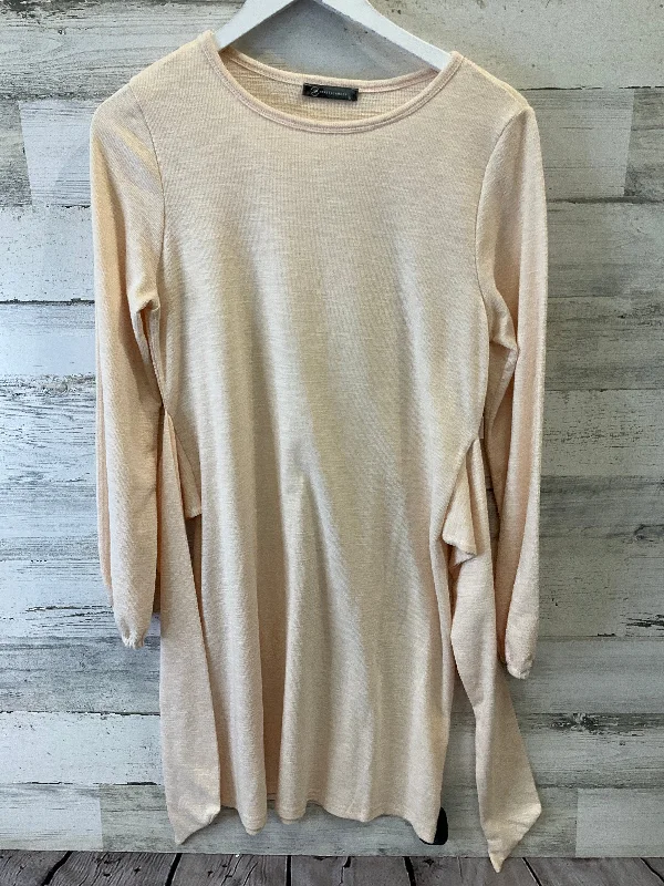 Dress Casual Midi By Clothes Mentor In Beige, Size: S