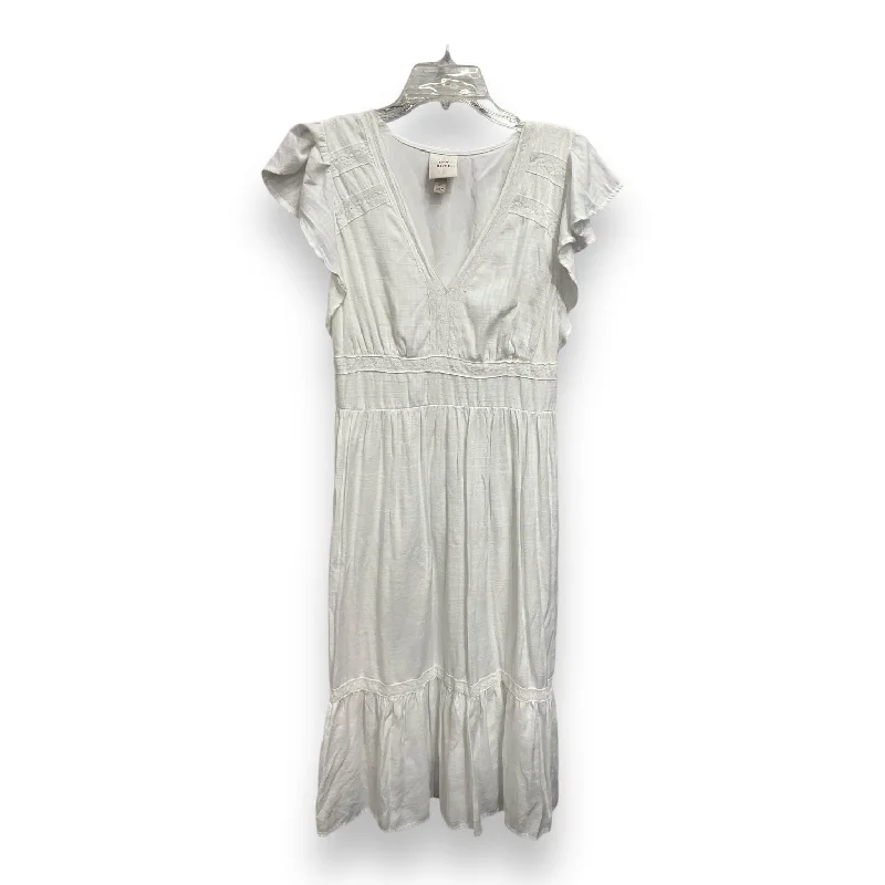 Dress Casual Midi By Knox Rose In White, Size: M