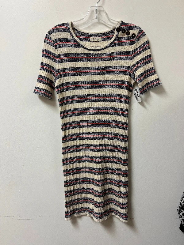 Dress Casual Midi By Madewell In Navy, Size: M