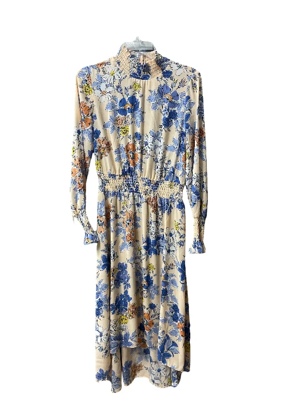 Dress Casual Midi By Nanette By Nanette Lepore In Floral Print, Size: 4