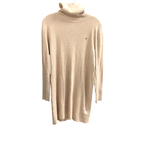 Dress Casual Midi By Tommy Hilfiger In Beige, Size: Xl